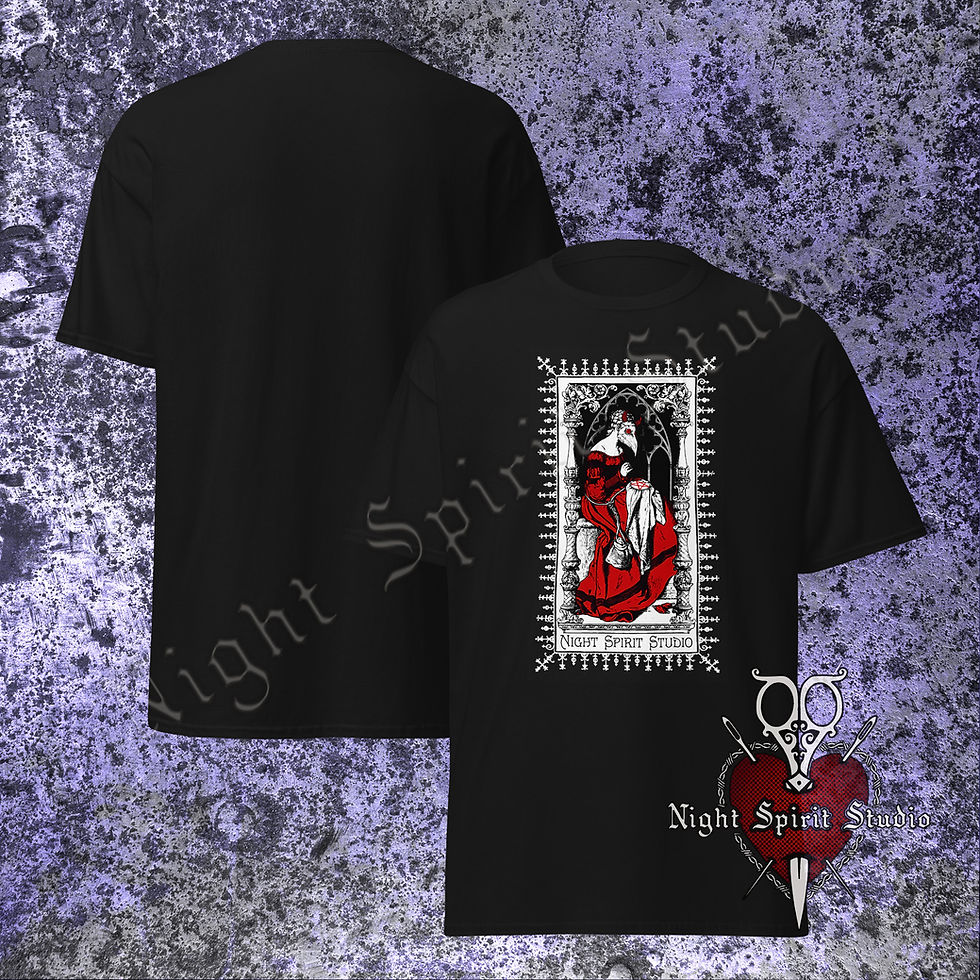 Victorian Relic Card Black Unisex T-Shirt