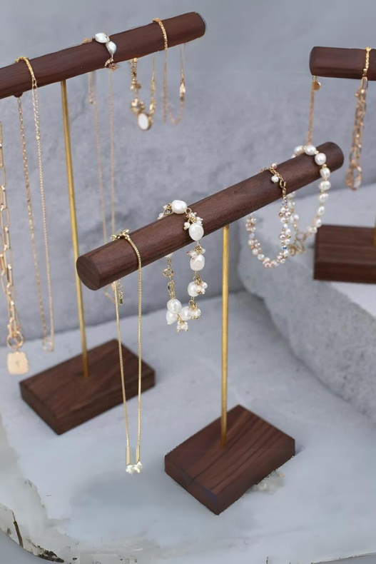 Küçük resim: Zenith TimberZen Trium Model Ahşap Takı Organizeri