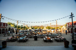 Outdoor western event set up
