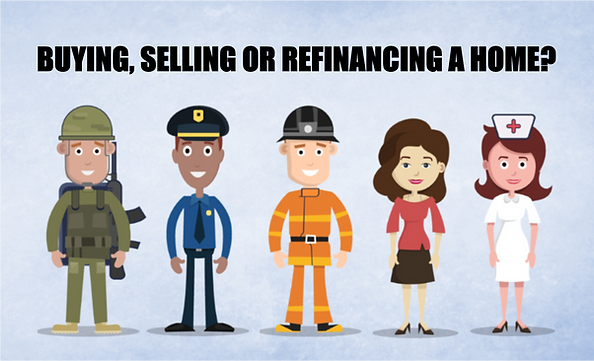 Hero Home Savings, Military, Veteran, Police, Firefighter, EMS, Teacher, Nurse, Medical, Health care