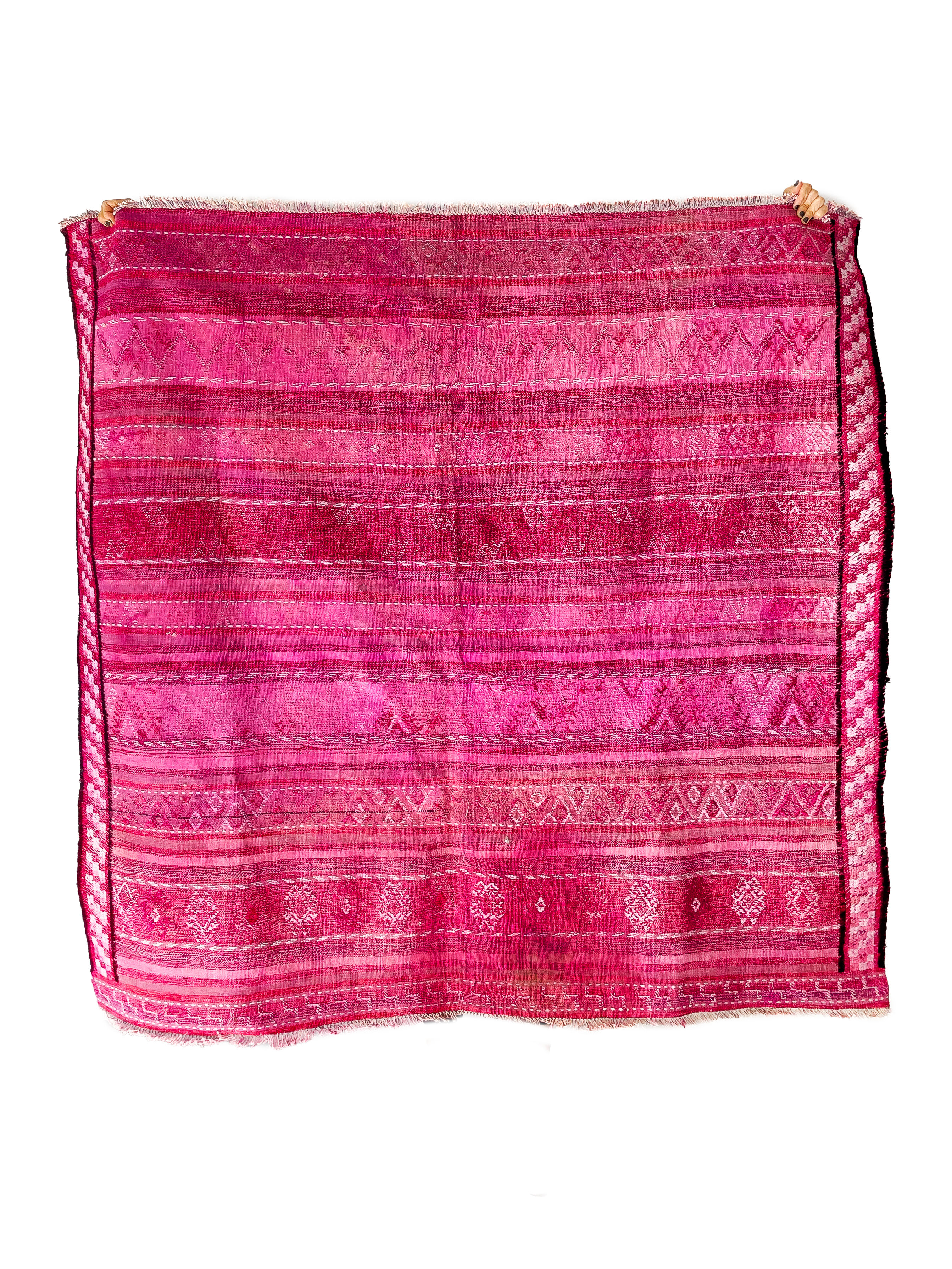 Handmade Persian Rug, Pink Vintage Rug