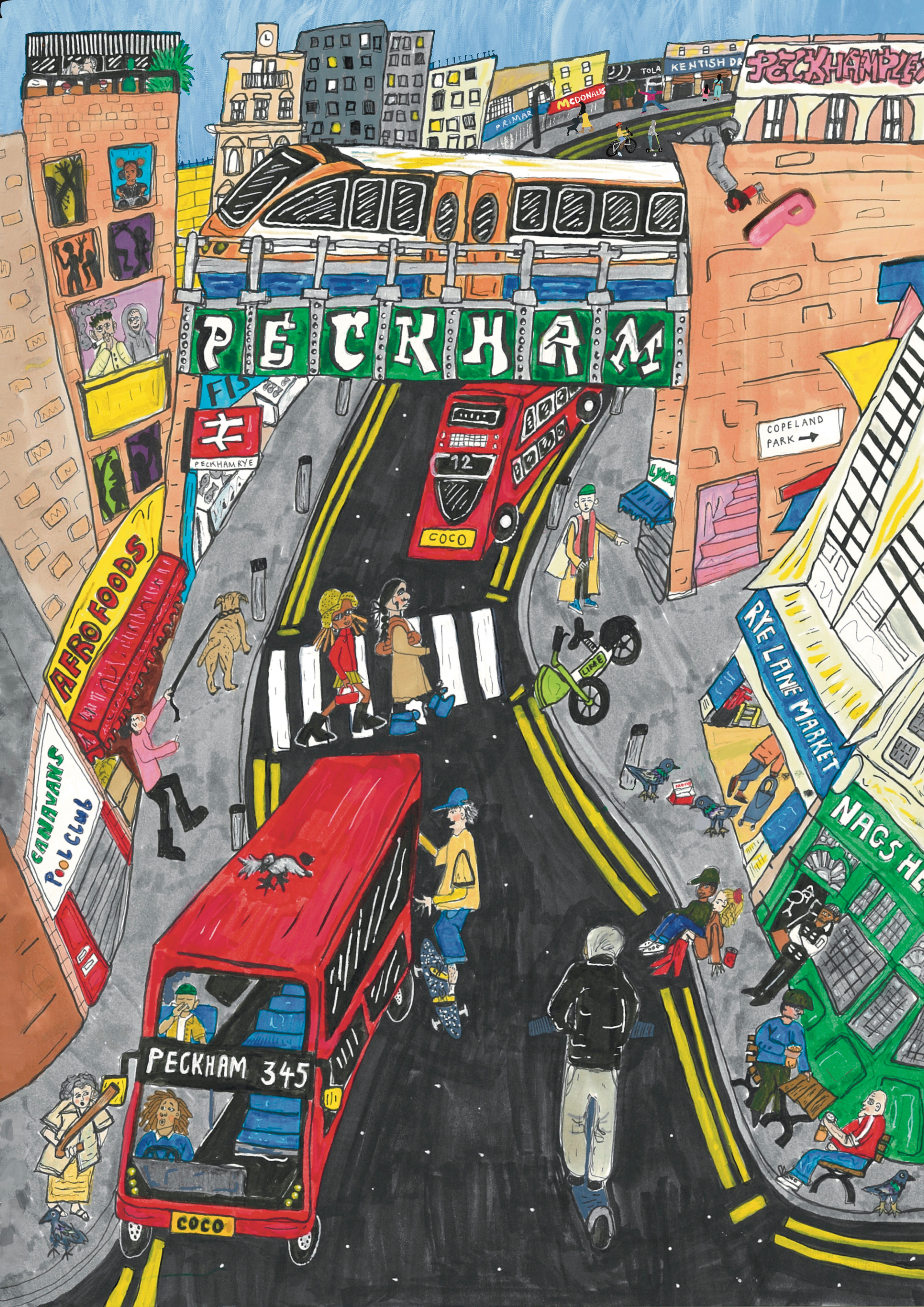 A4 Peckham Poster