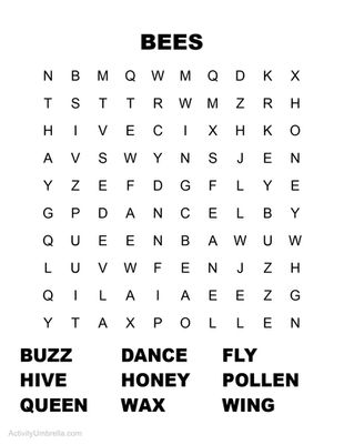 Bee Word Search