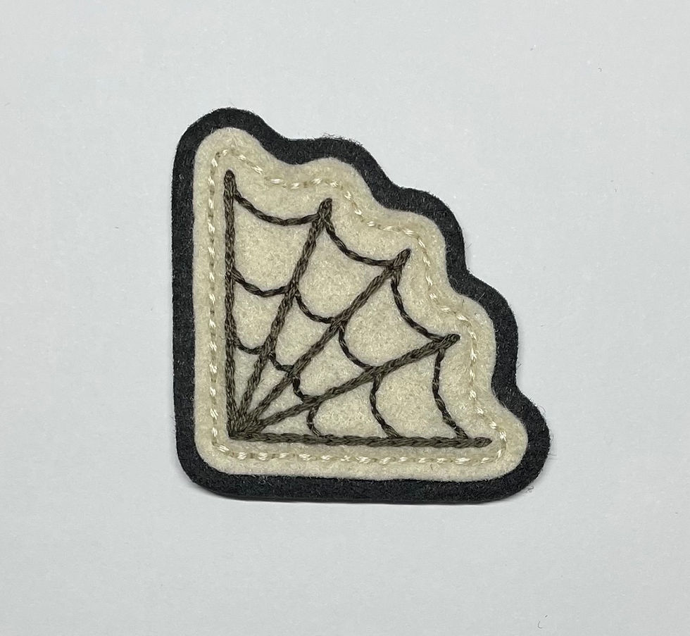 Thumbnail: Small Corner Spider Web Patch — 3 colors