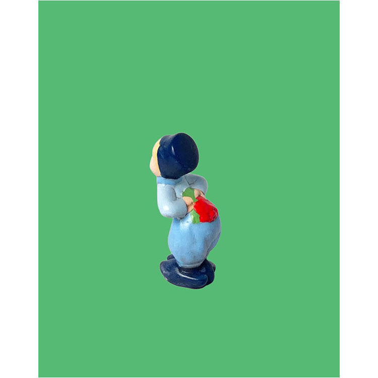 Dutch Girl with Green Background
