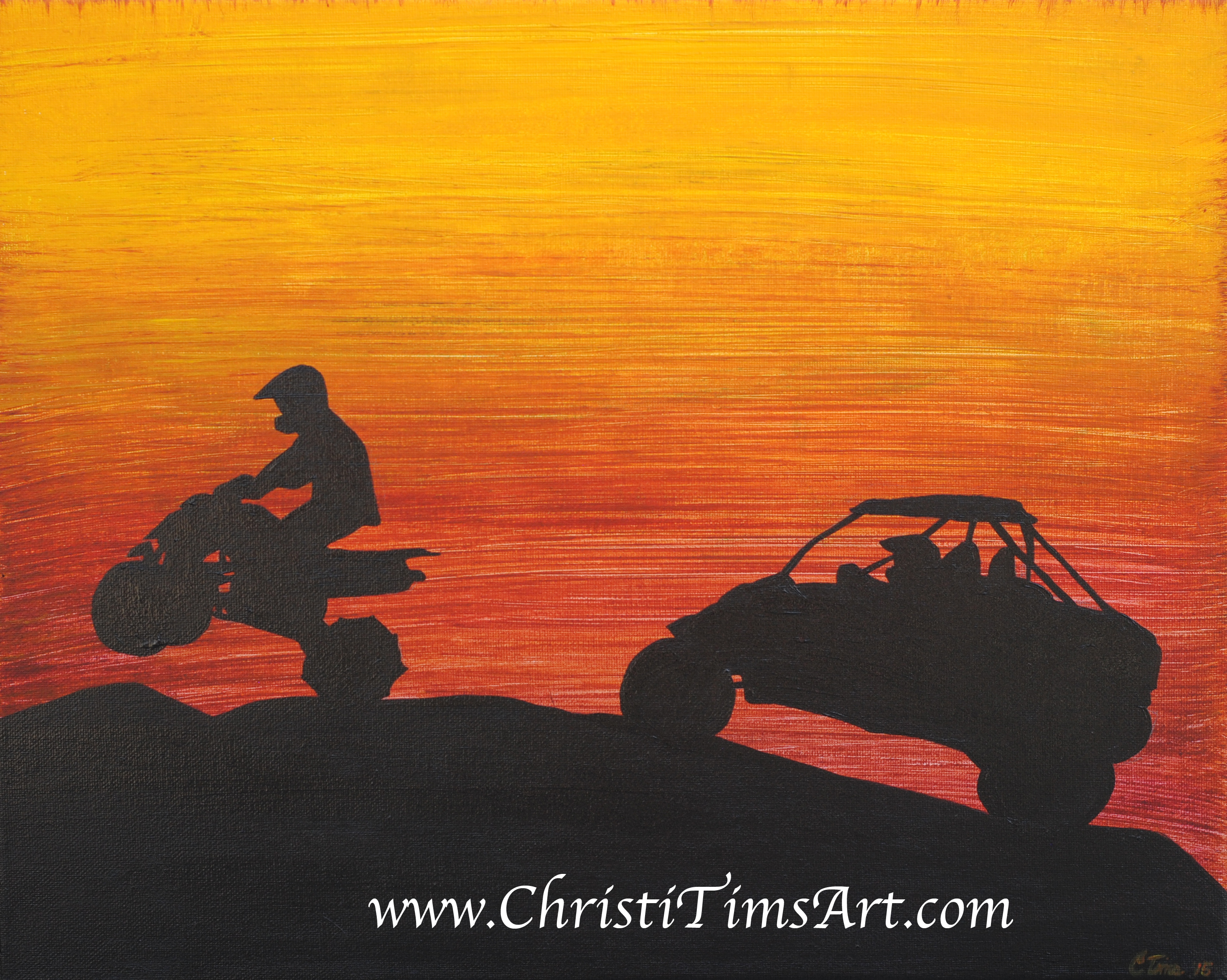 Safari Ski Ride Christi Tims Art
