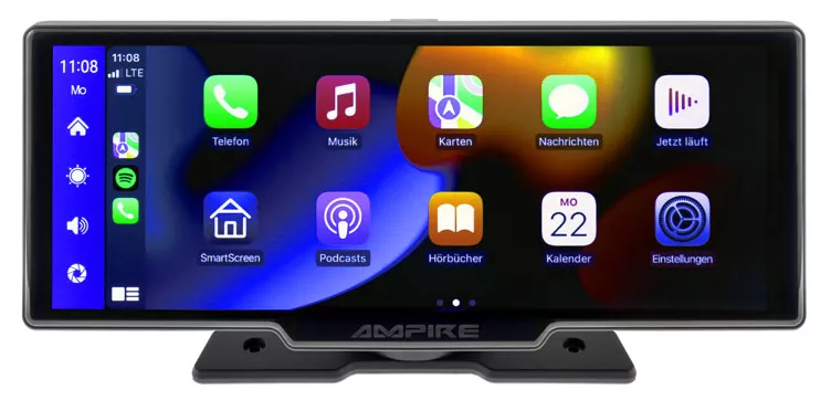 Apple CarPlay / Android Auto Smartphone Monitor von Ampire
