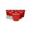 Thumbnail: A giant beer pong game setup featuring large red buckets arranged in a triangular formation, with oversized balls ready for play