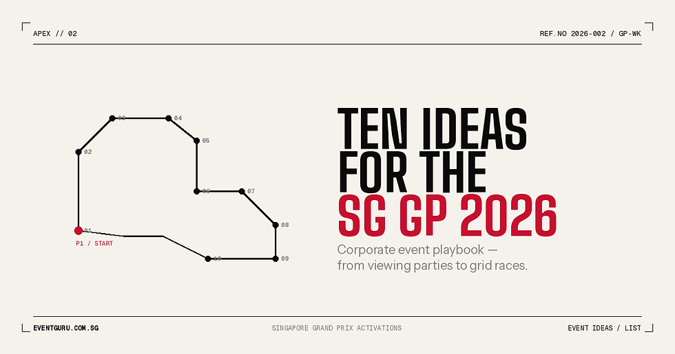 Ten Ideas For The SG GP 2026