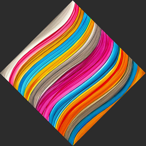Wavefield #390, after a Palette by Cosimo Tura (1430-1495), 2026, 12_ x 12_, 30cm x 30cm,