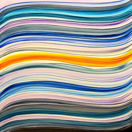 Wavefield #168, after a Palette by Paul Klee, 6_2025, 24_ x 24_, 61cm x 61cm, oil on board