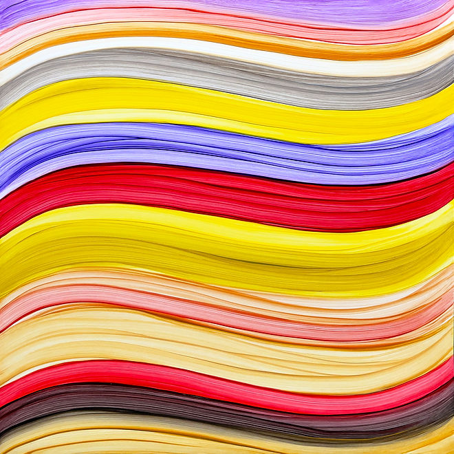 Wavefield #372, after a Palette by Giovanni Di Paolo, 2026, 12_ x 12_, 30cm x 30cm, oil on