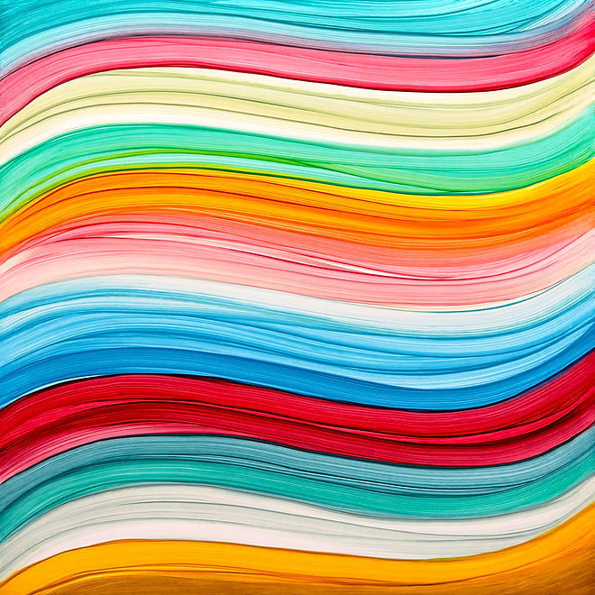 Wavefield #287, after a Palette by Michaelangelo. 2025, 12_ x 12_, 30cm x 30cm, oil on boa