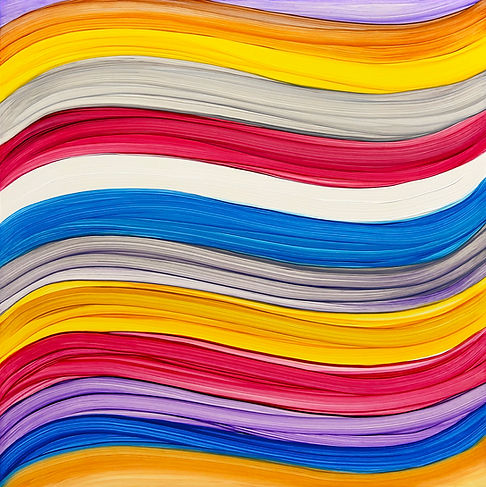 Wavefield #349, after a Palette by Jacopo Bellini, 2026, 12_ x 12_, 30cm x 30cm, oil on bo