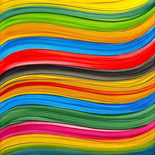 Wavefield #376, after a Palette by Jean Limburg, 2026, 12_ x 12_, 30cm x 30cm, oil on boar