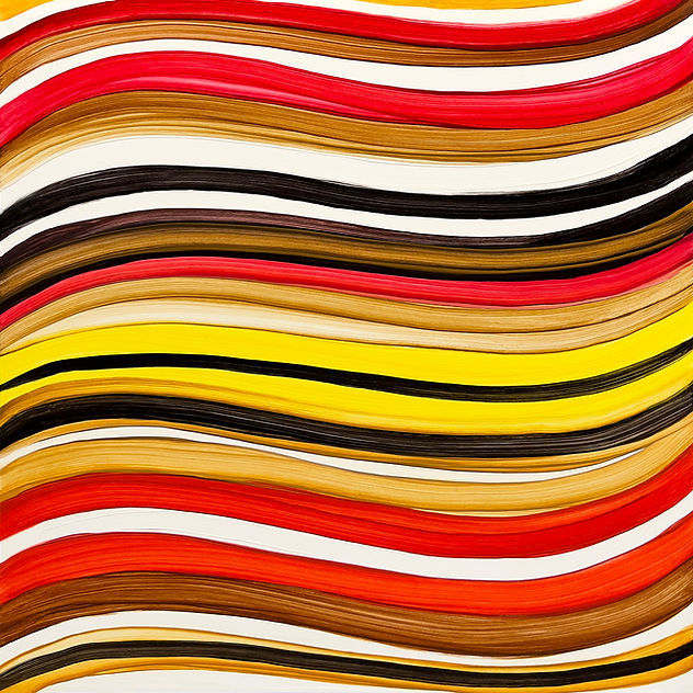 Wavefield #305, after a Palette by Elisa Pritzker. 2026, 12_ x 12_, 30cm x 30cm, oil on bo