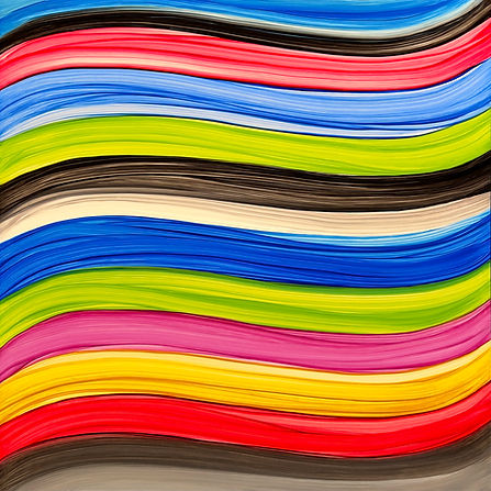 Wavefield #383, after a Palette by The Limburg Brothers, 2026, 12_ x 12_, 30cm x 30cm, oil