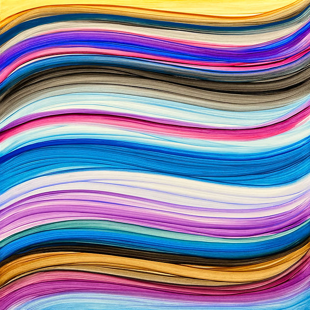Wavefield #269, after a Palette by Joan Mitchell. 2025, 12_ x 12_, 30cm x 30cm, oil on boa
