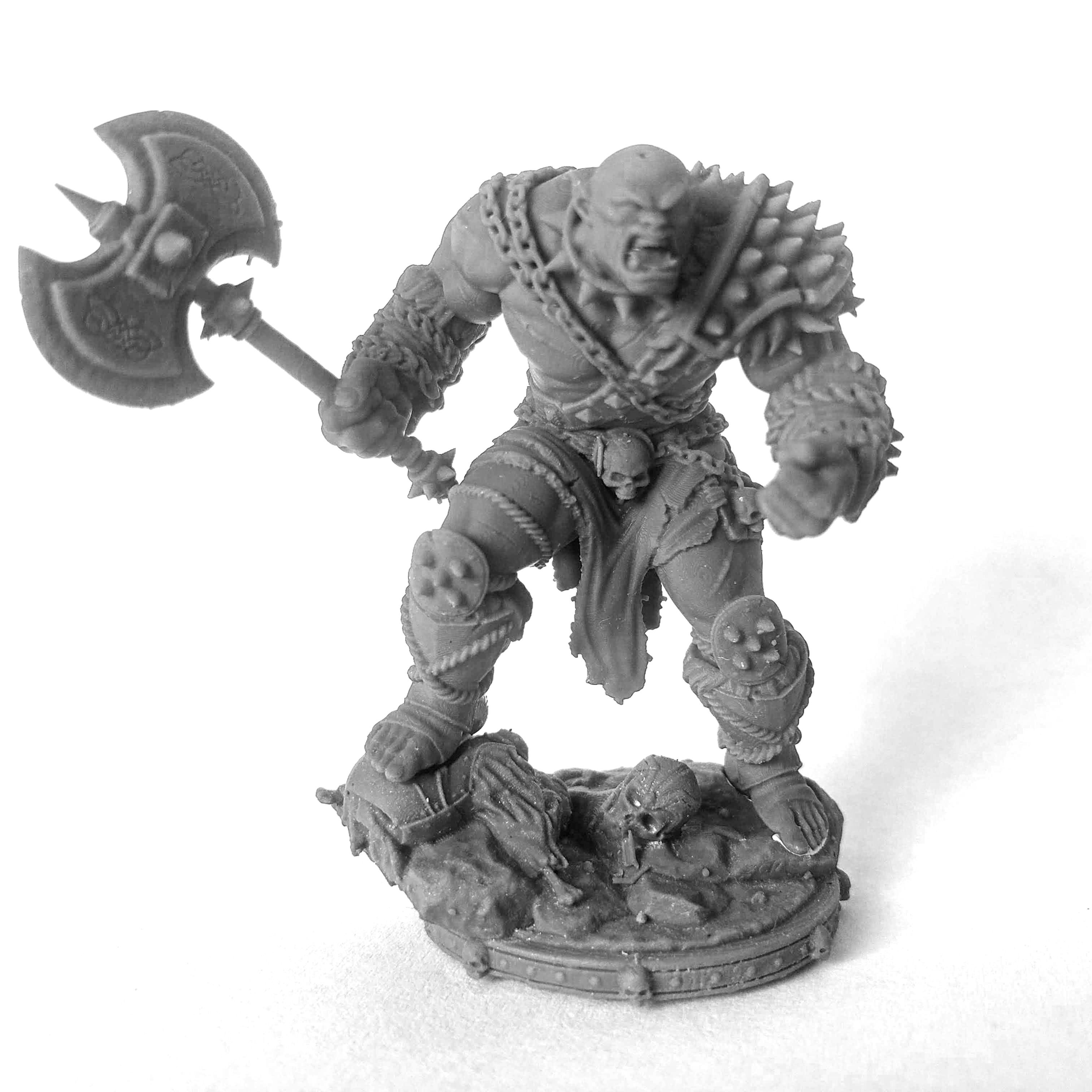 Primal Collectibles: Miniatura Orc Bhorlok 75mm ( DnD, D&D,  RPG, Heroquest)