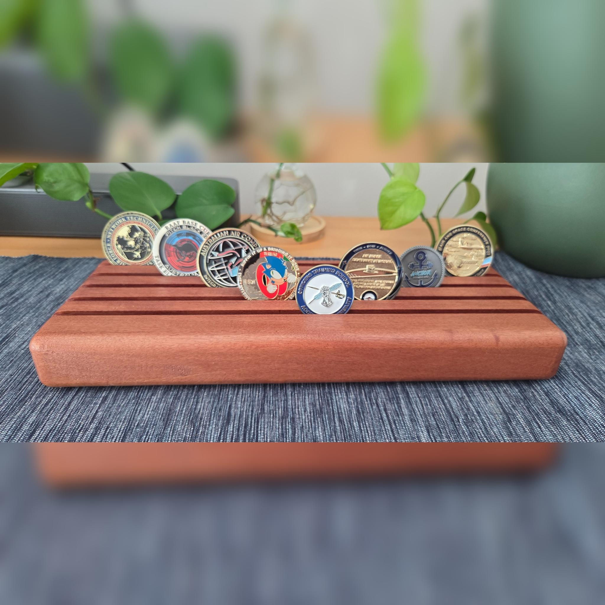 Brushbox Hardwood Coin Block (Large)