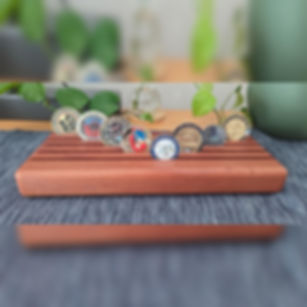 Brushbox Hardwood Coin Block (Large)