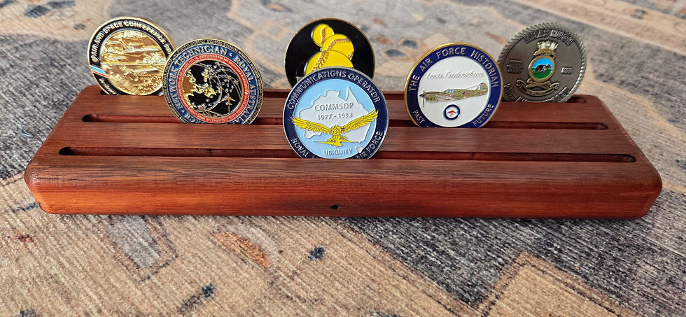 Thumbnail: Recycled Bluegum hardwood coin display