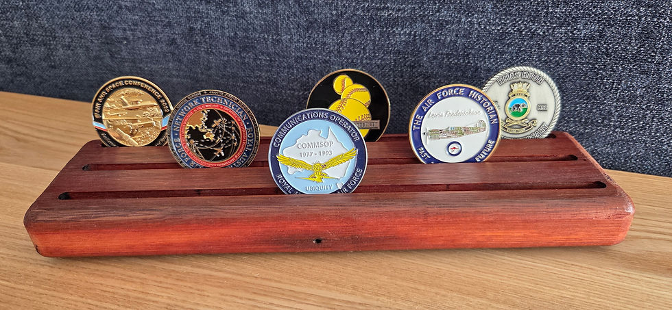 Thumbnail: Recycled Bluegum hardwood coin display