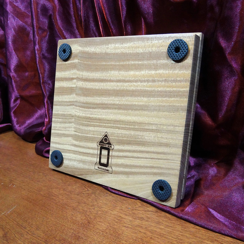 Thumbnail: Sapele Wood Flower Press with Brass Hardware Victorian Mourning No.6