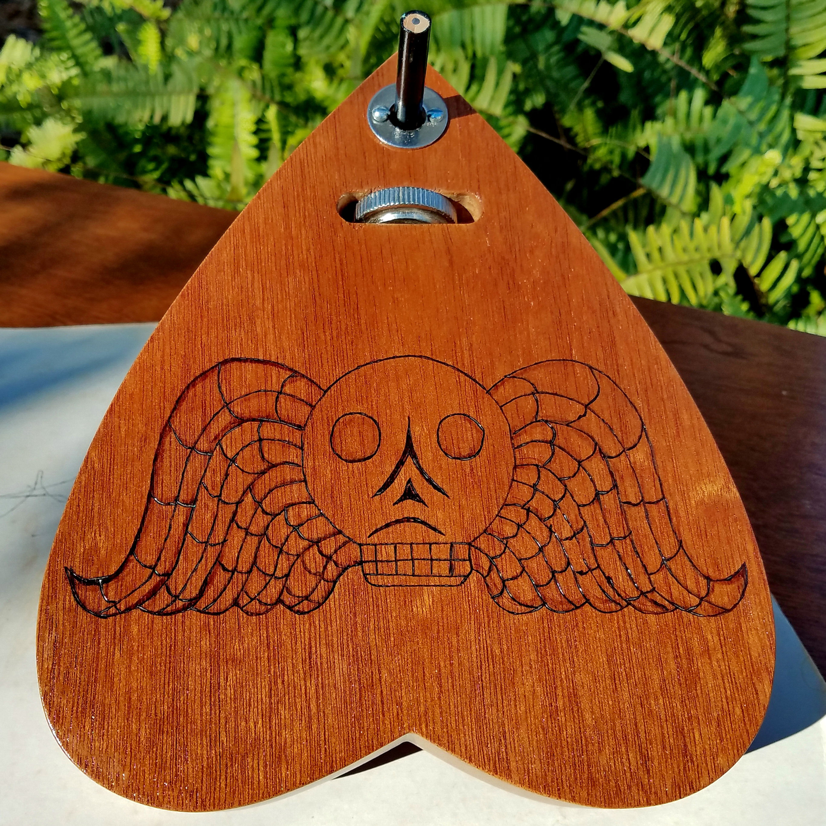 Mahogany Death's Head Automatic Writing Planchette