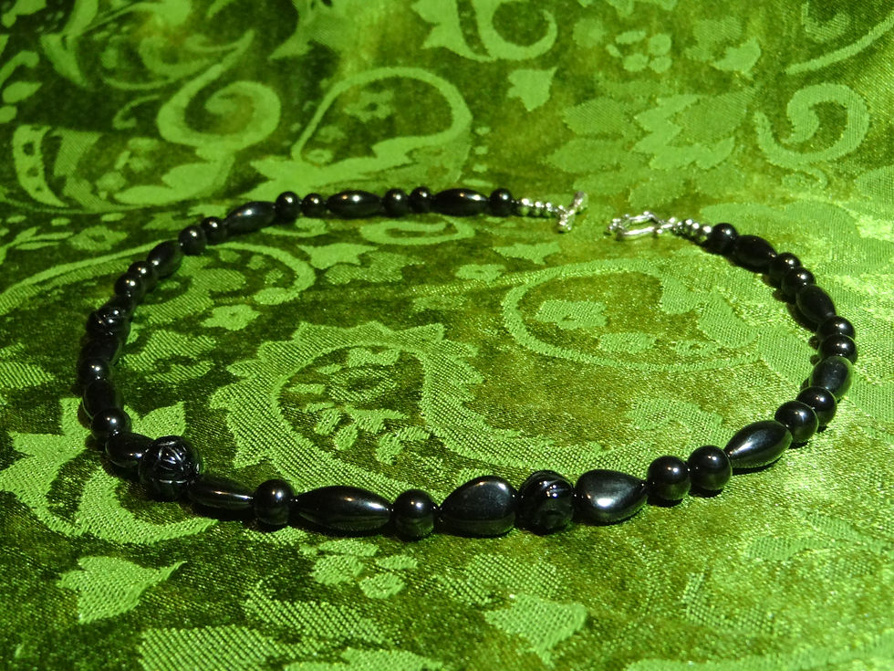 Thumbnail: Memento Mori Mourning Necklace Design No. 91720