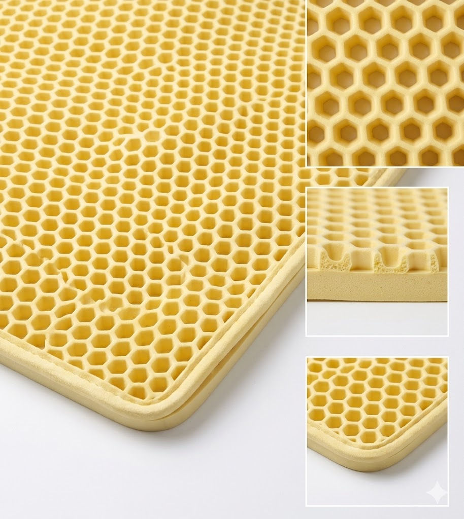 Thumbnail: Yellow honeycomb mat with texture and thickness details