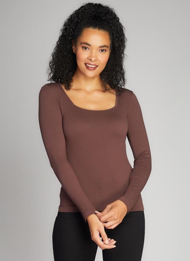 Seamless square neck CERT1210