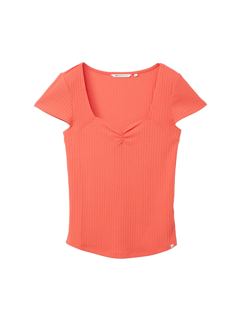 Miniature : Rib t-shirt with gathering