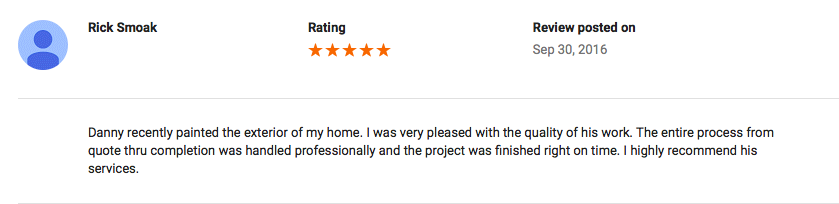 Google Review (Salisbury, MD)