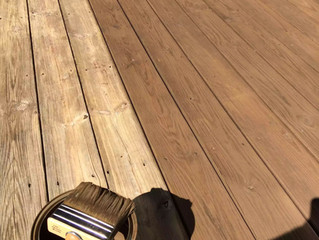 What steps to take before applying my deck finish.