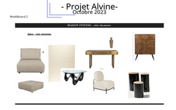 Projet Alvine Verriere le Buisson - Proposition mobilier salon