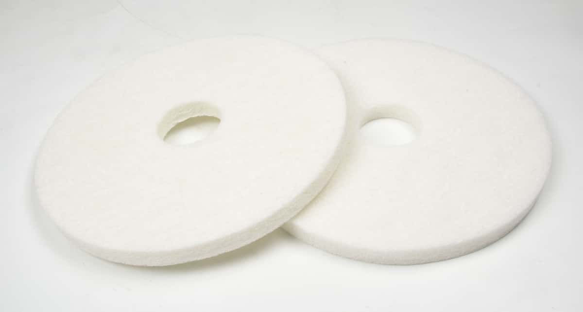 White Burnishing Pads for SUNMAX RT120 Floor Scrubber Machine (Pack of 5)