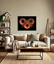 Iris World photography studio display featuring custom iris artwork and prints in Winnipeg