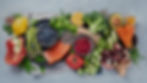Gemüse und Obst Platte