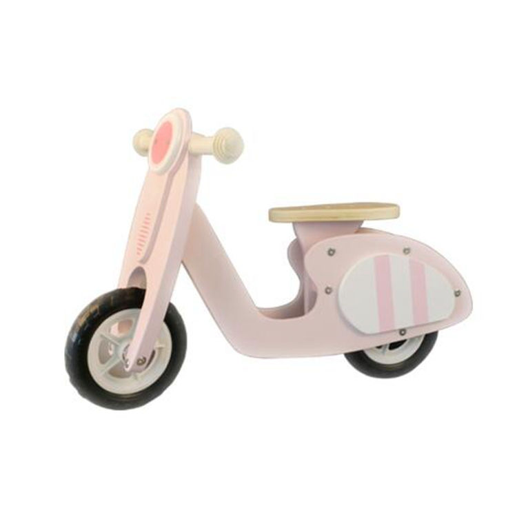 New Arrival Customizable Pink Color Wooden Kids Bike Wooden Running Toy Balance