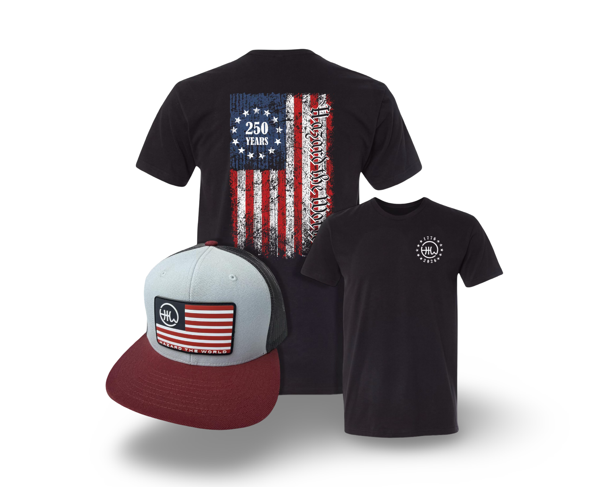 HTW USA Freedom Bundle- Tee/Flatbill