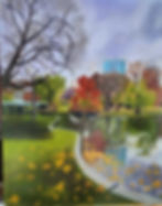 Boston Public Garden at Dawn