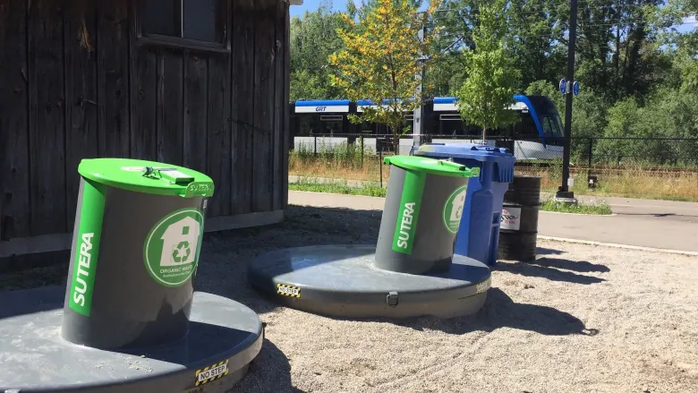 sutera inground trash bin