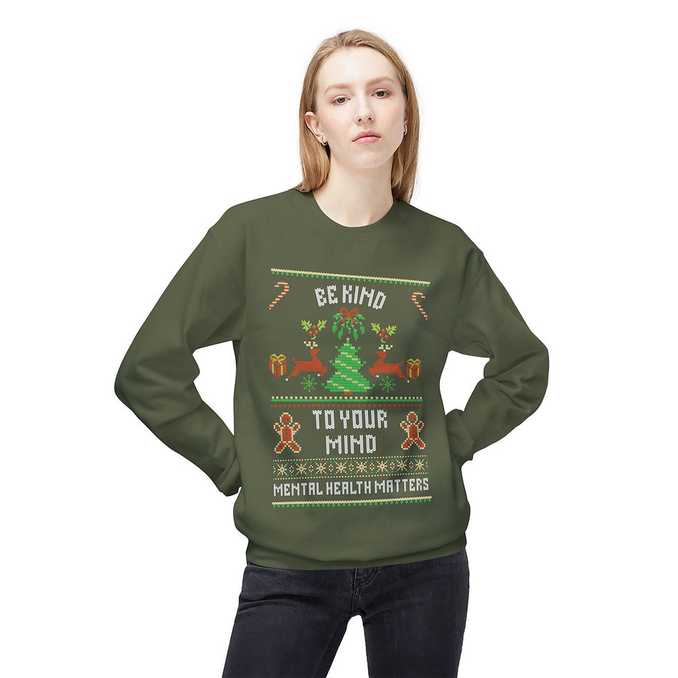 Thumbnail: Be Kind To Your Mind "Ugly Sweater" - Soft & Cozy