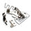 Miniatura: Kit Aparelho de Viés Costura Reta 2 Dobras 20mm até 50mm