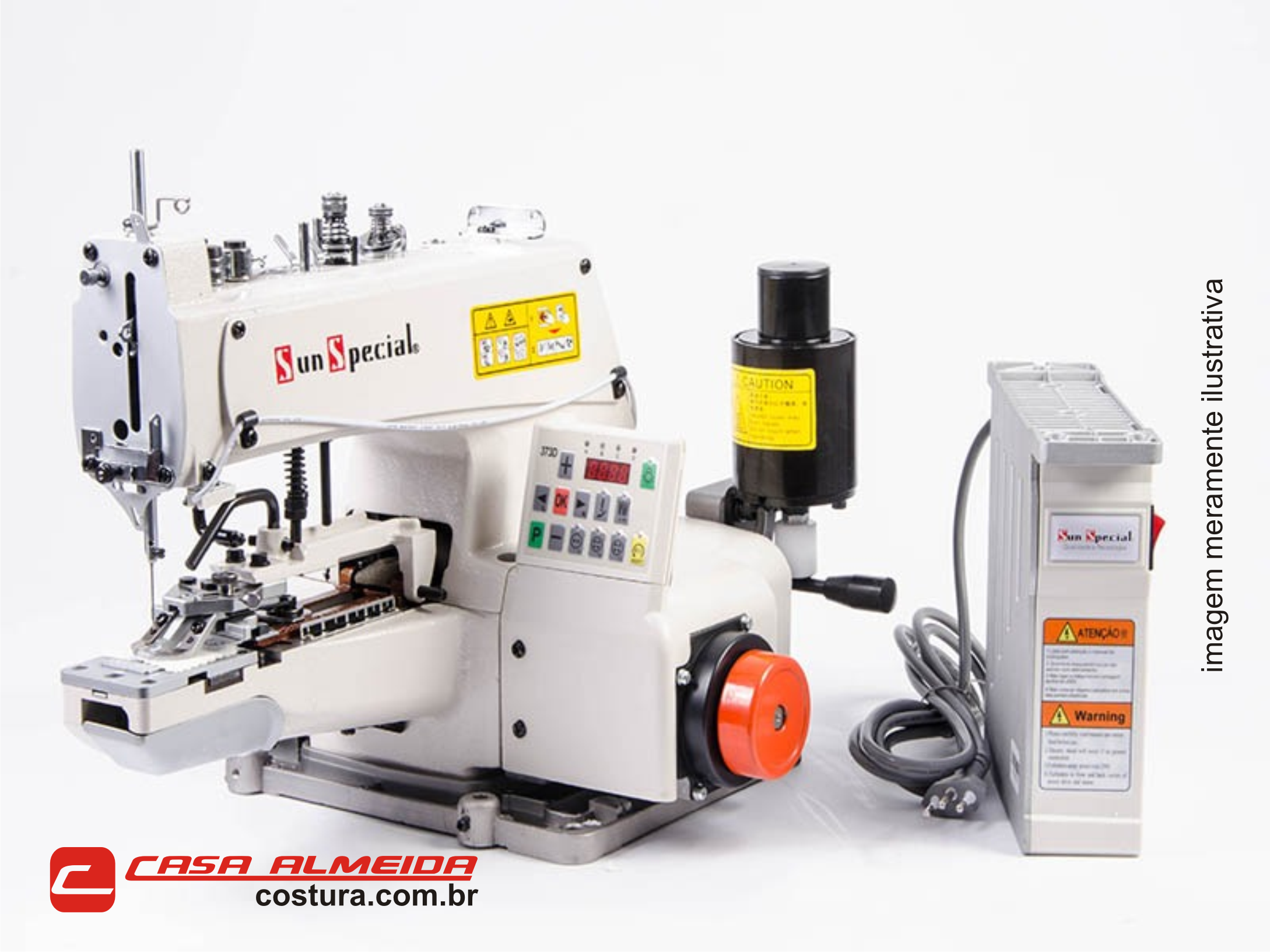 Máquina de Costura Industrial Botoneira Direct Drive~Sun Special 220v