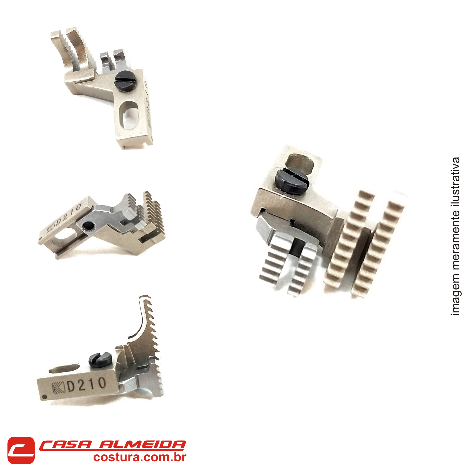 Dente Traseiro para Overlock Siruba Série K D210 e Similares