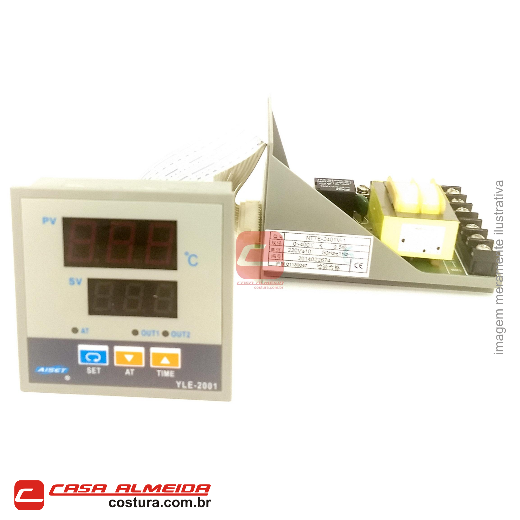 Painel Placa Eletrônica da Máquina de Transfer Sublimação Tempo e Temperatura