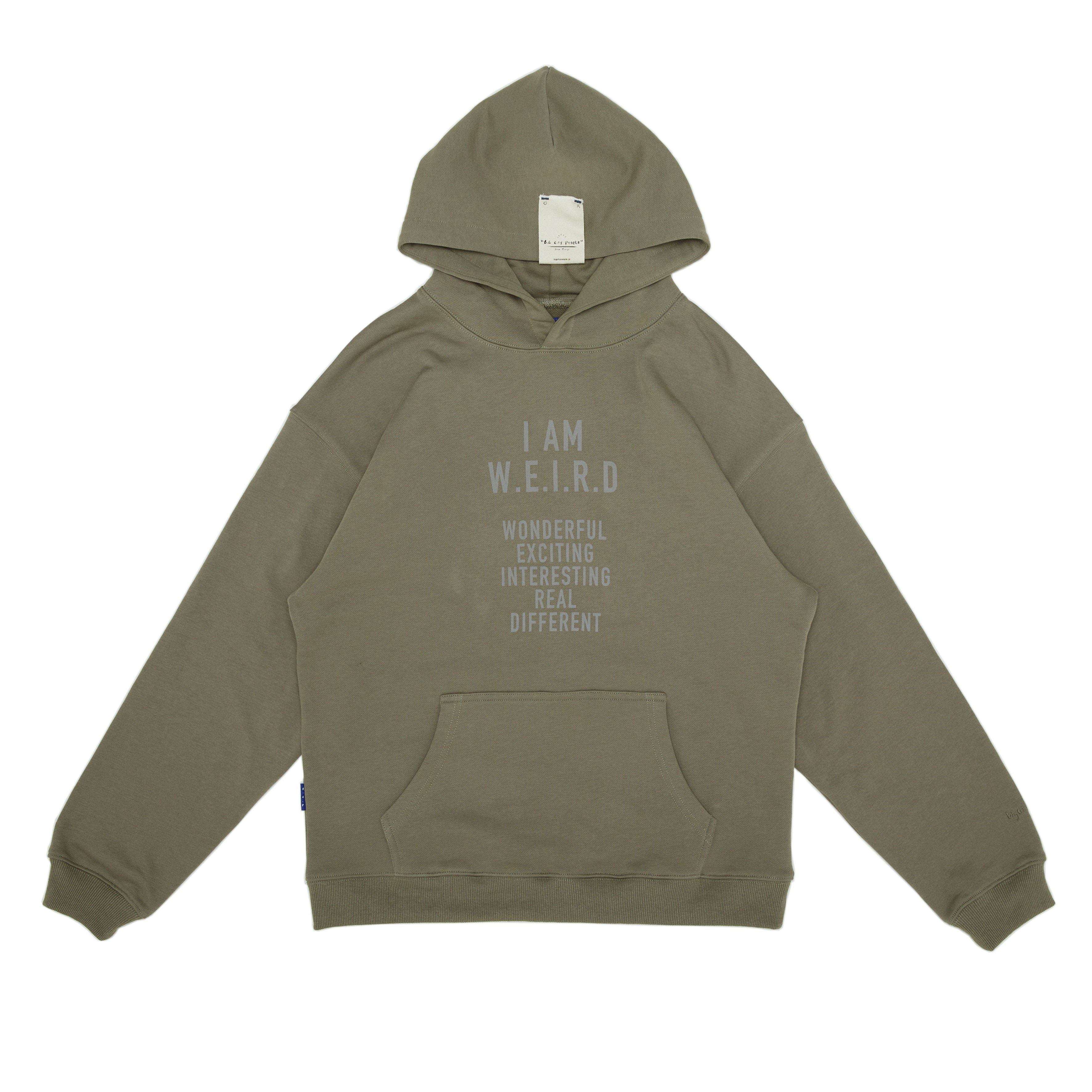 2022 F/W  Print Pullover Hoodie Ecru