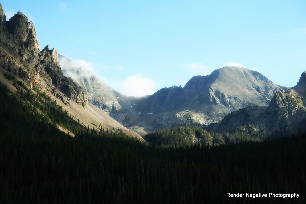 Nokhu over Agnes Lake - Summer
